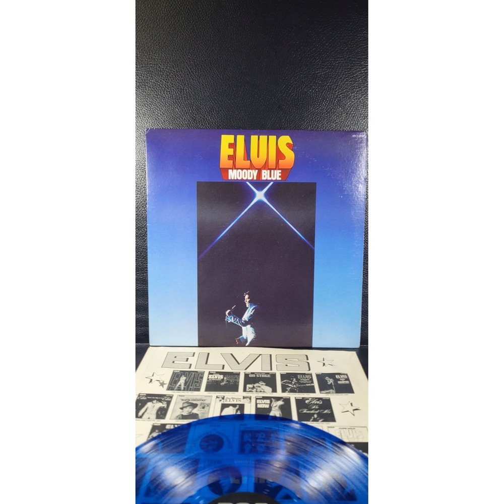 Elvis, "Moody Blue" (1977 Vinyl LP, AFL1-2428) Very Good+ Condition * - Picture 5 of 12